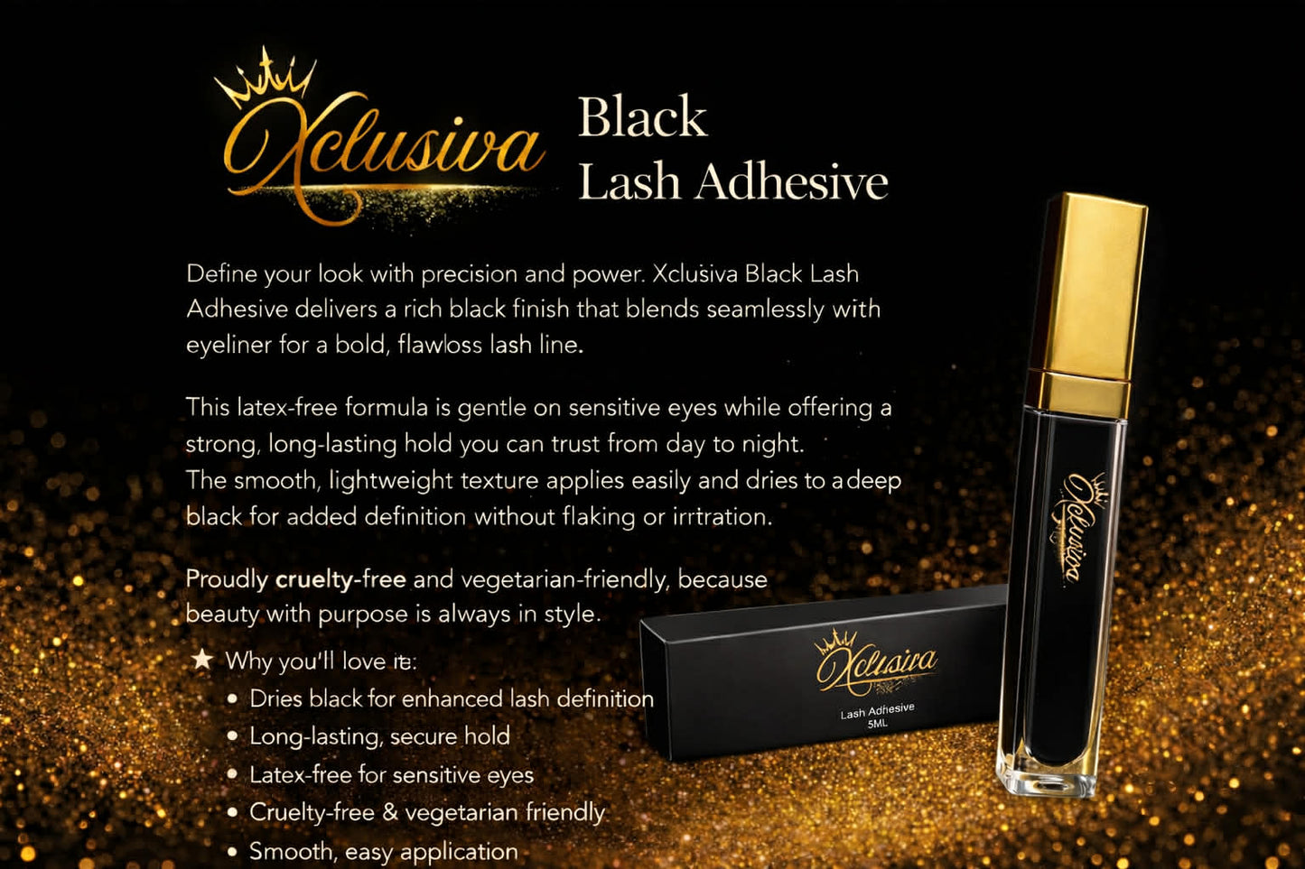Black Lash Adhesive Lashes