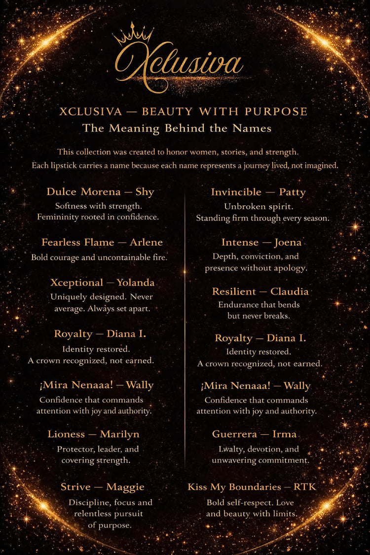 Xclusiva- The meaning behind the names